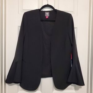 Vince Camuto Blazer Jacket Womens Size 8 Black Flared Cuff NWT